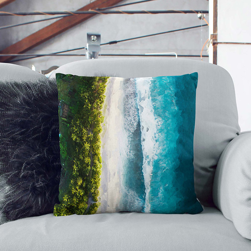 Square Throw Cushion, 40 x 40 cm, Stone