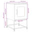 36cm W Steel Bedside Table-1599888863