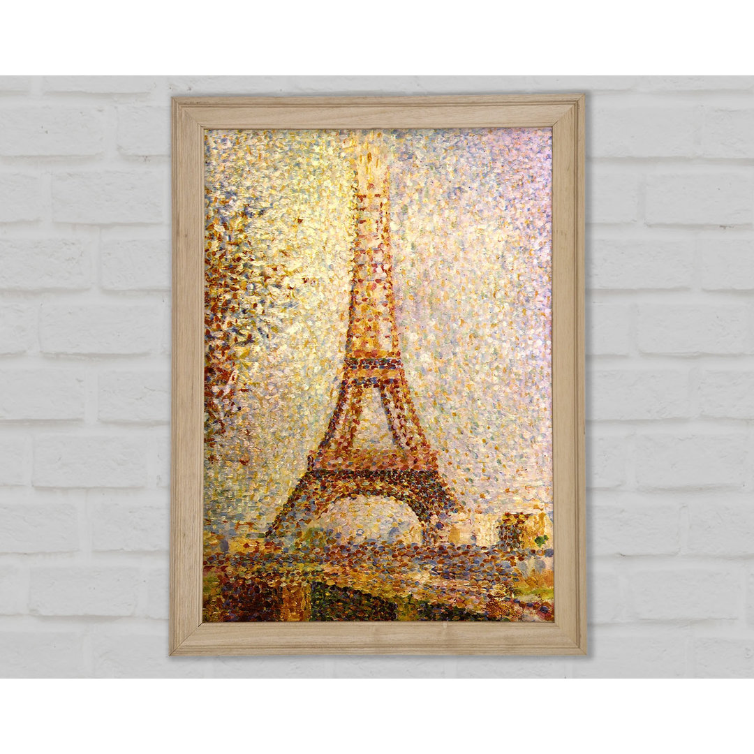 Seurat Der Eiffelturm Gerahmter Druck