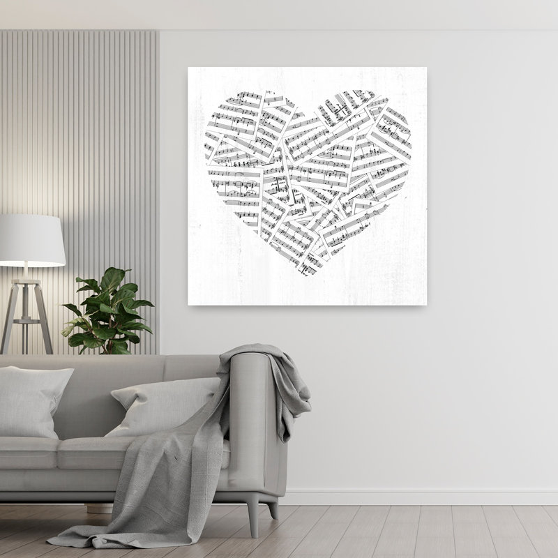 «Music Is Love», art contemporain abstrait, H 48 po x l 48 po