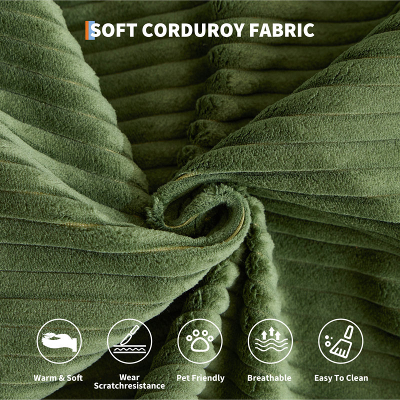 Sofa, Green, Green Foam Padding