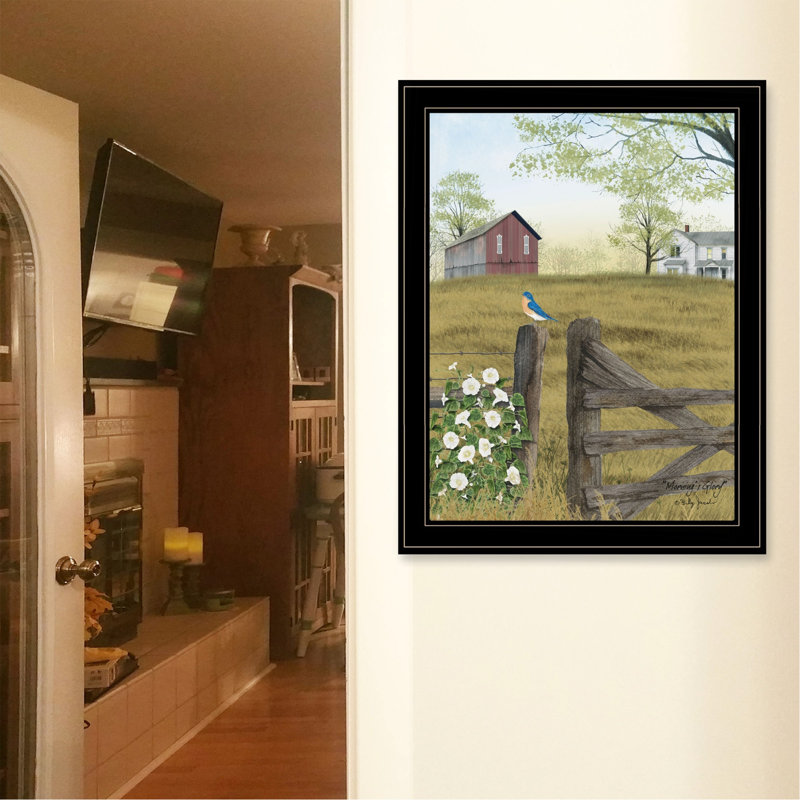 «Morning's Glory» par Billy Jacobs, reproduction encadrée prête à accrocher, cadre noir, 27" H x 21" W x 1" D, Black