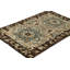 Rug & Kilim’S Caucasian Style Rug In Blue With Geometric Medallions