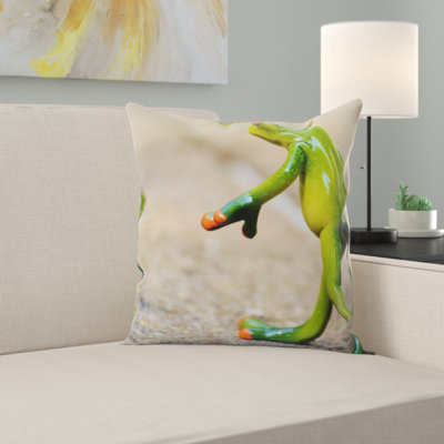 Frog Throw Pillow
