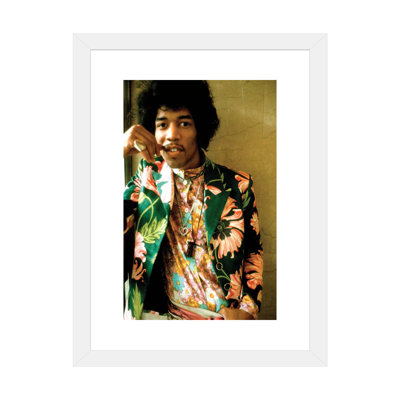 Jimi Hendrix Colored Floral Jacket I - Photograph Print