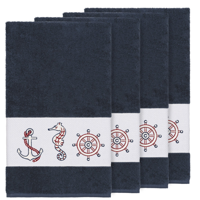 Easton Turkish Cotton Midweight Bath Towel, Midnight Blue