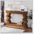 Geometric Block Stacked Wood Console Table