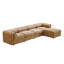 Canapé modulaire modulaire avec rangement, dossier cylindrique et accoudoirs, siège profond, confortable et durable pour le salon, canapé en L à 4 places-1786568737