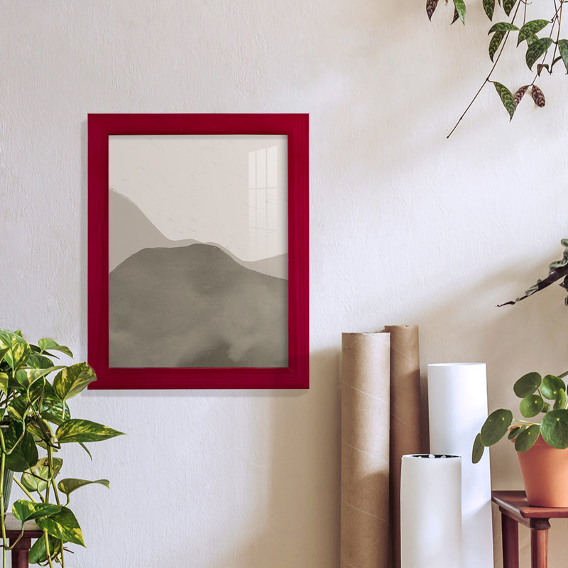«Cloud Kiss II», reproduction d'art sur papier, H 11 po x l 9 po x P 1 po, Rouge