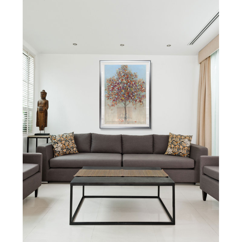 « confetti tree », impression, H 24 po x l 20 po x P 1,5 po, Cadre argenté