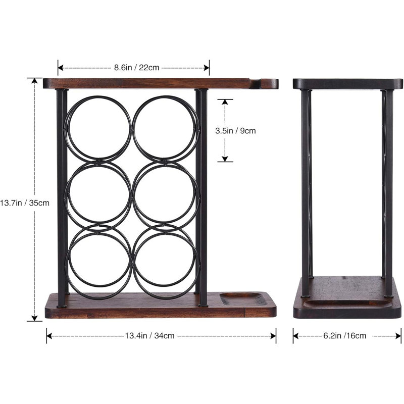 Wine Rack With Glass Rack