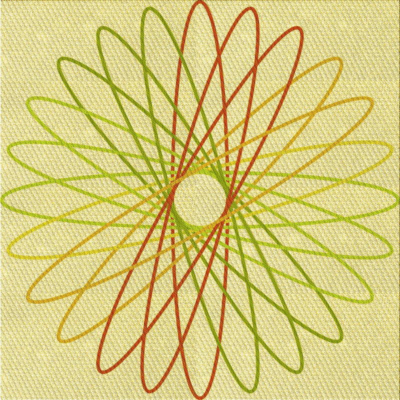 Geometric Indoor Rug, Square 6'