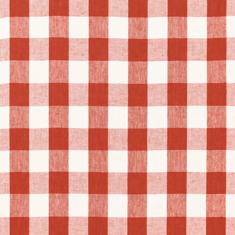 Key West Check Fabric, Orange