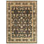 Taj Mahal Hand Knotted Wool Oriental Area Rug in Black/Mustard/Burnt Orange-1511854854