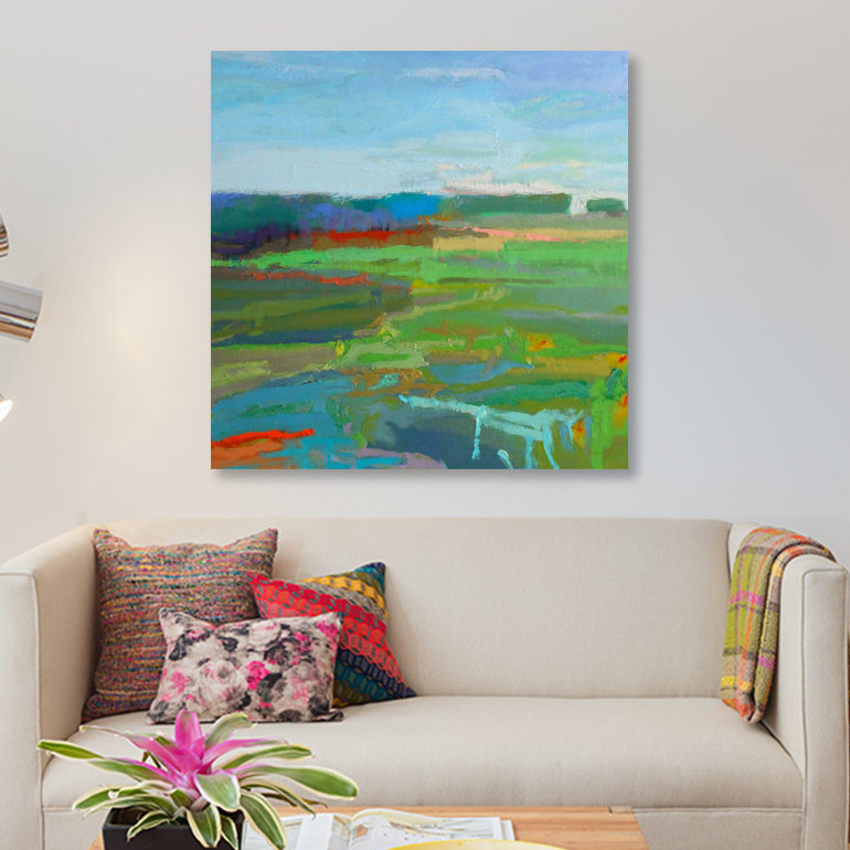 « vinalhaven v », reproduction sur toile, H 12 po x l 12 po x P 0,75 po, Pas de tapis, Toile tendue