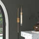Valerie Single Light Glass Steel Dimmable Plug-in Wallchiere