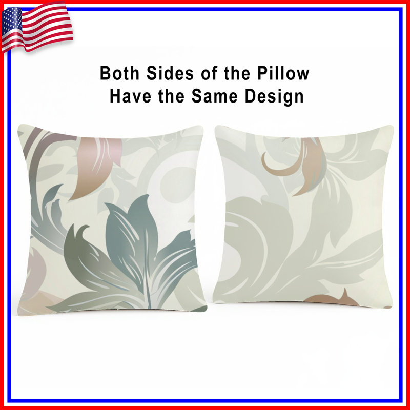 Coussin Floral, 14 X 14 pouces