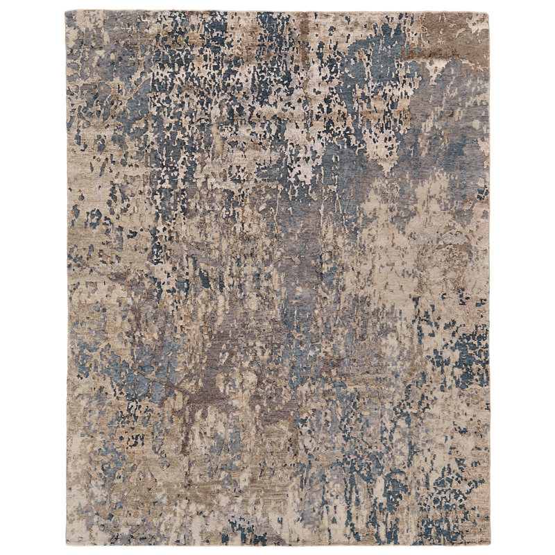 Tapis brun clair Tarlisha, Rectangulaire 3 pi x 5 pi