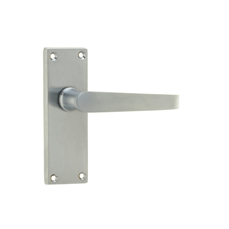 Victorian Passage Door Handle, Satin Nickel