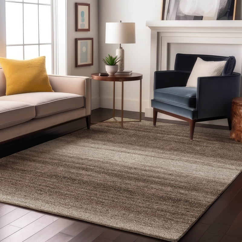 Premium Machine Washable Diskin AMF1033 Striped Rug, Rectangle 3' x 5'