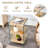 Ensemble de table de chevet et de table basse à 3 niveaux avec tablettes de rangement-2095633184