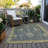 Machine Washable Indoor/Outdoor Xhevrie Blue Rug-580739152