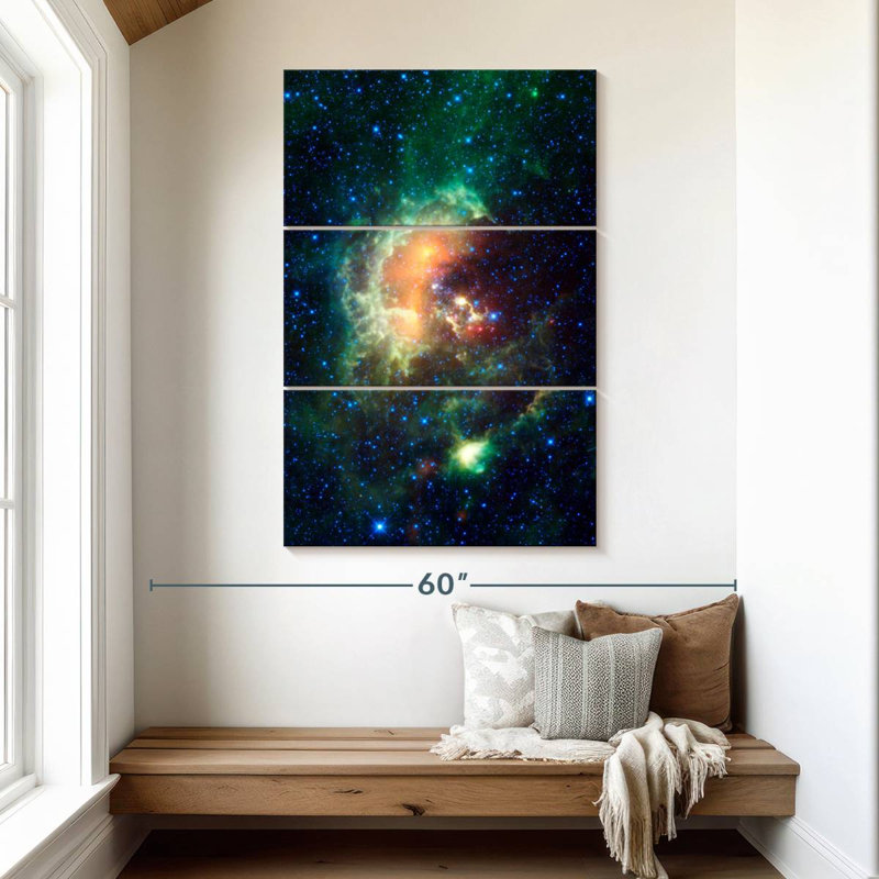 Oberle Sparkling Tadpole Nebula, 50" H x 32" W
