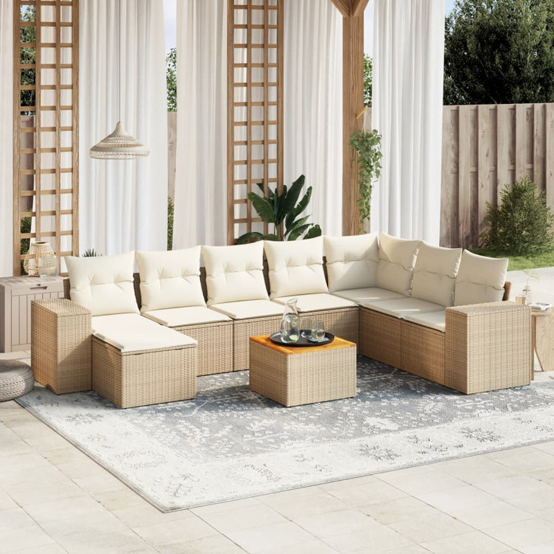 Ensemble de canapé de jardin Vidaxl