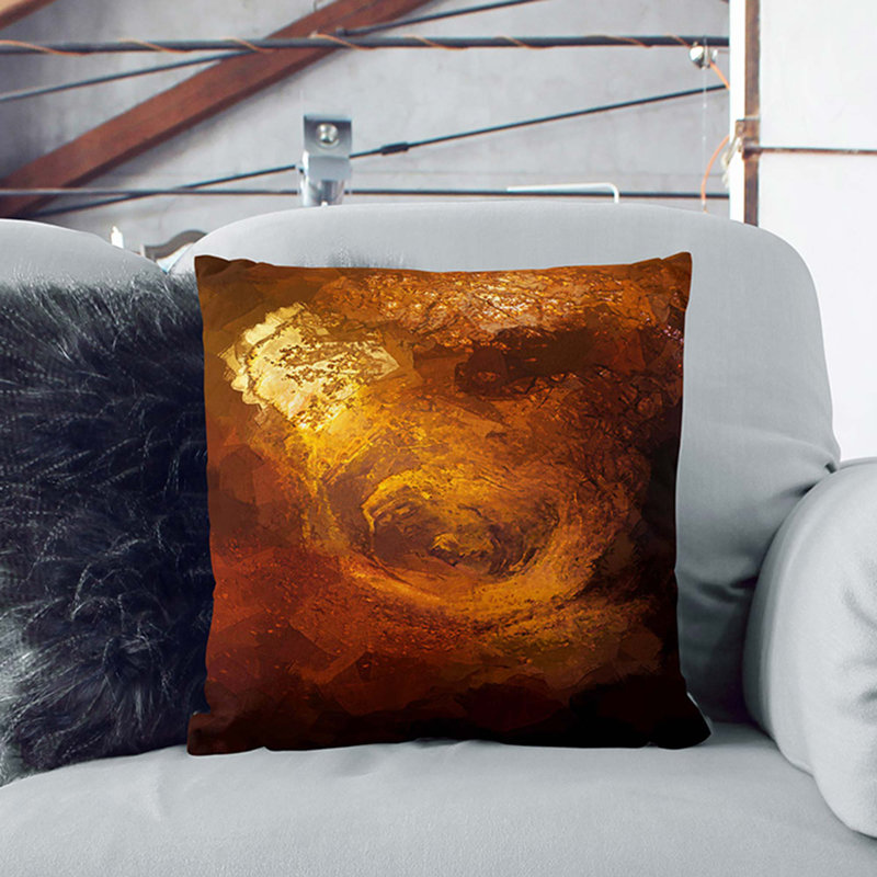 Square Throw Cushion, 40cm H x 40cm W x 15cm D