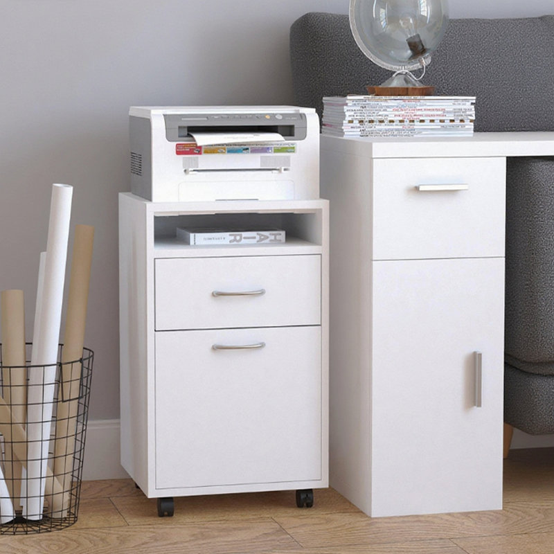 Organisateur de rangement mobile, Blanc