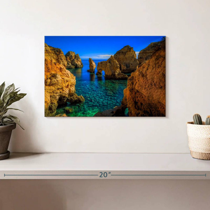 Falaises Gillard à Ponta Da Piedade, H 8 po x l 12 po
