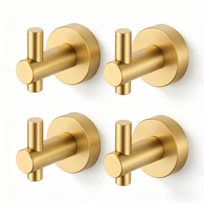 Modern Aluminum Wall Mounted Coat Hook (set Of 4)