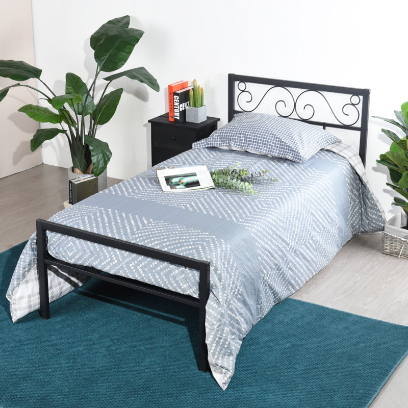 Ellaline Bed, Double (4'6), Black