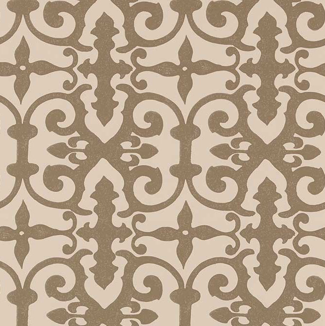 Schumacher x Veere Grenney Ferne Park Wallpaper, 3' L x 53" W, Green/Beige