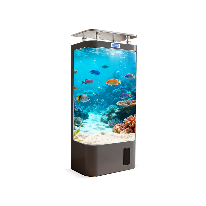 Aquarium moderne 35-45 gallons en bois manufacturé Eco, 23.62, Gray
