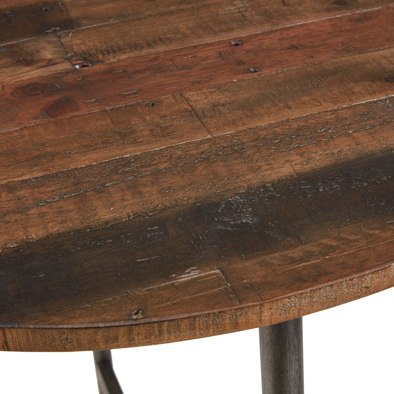 Table à hauteur de bar avec plateau en bois Leone