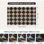 Tapis en jute à carreaux lavables pour tapis d'entrée de salon intérieur / extérieur en diamant