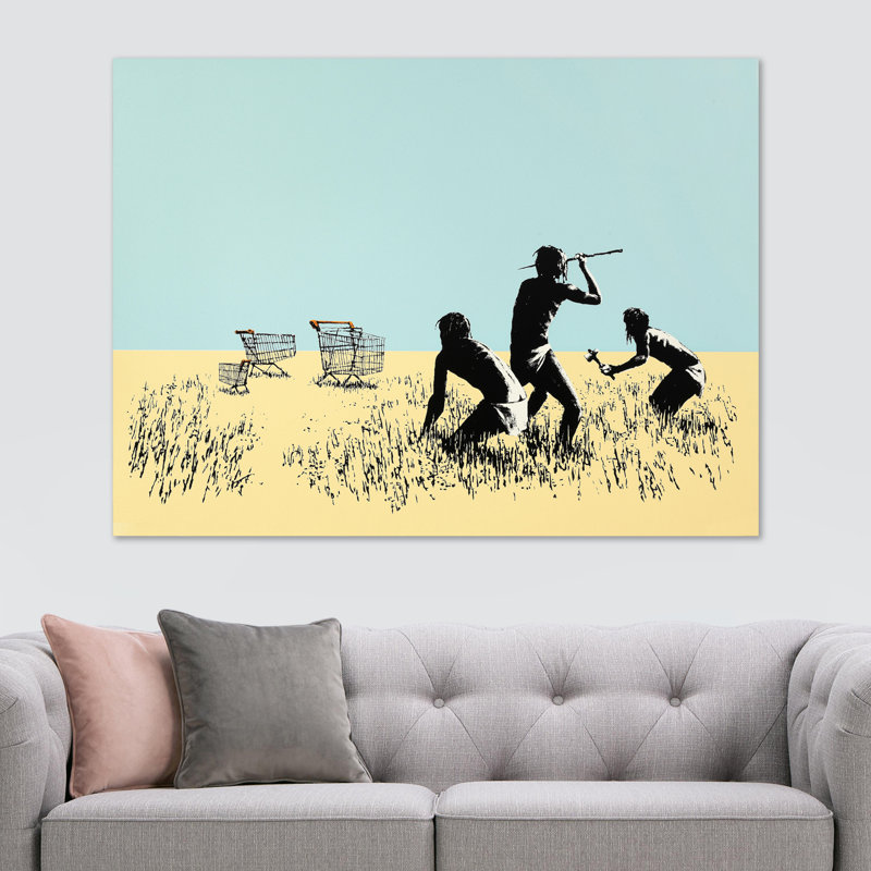 Trolley Hunters - Wrapped Canvas Print, 30.5cm H x 41cm W x 4cm D
