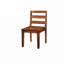 Ensemble de chaises de salle à manger avec dossier échelle, 4 pieds en bois