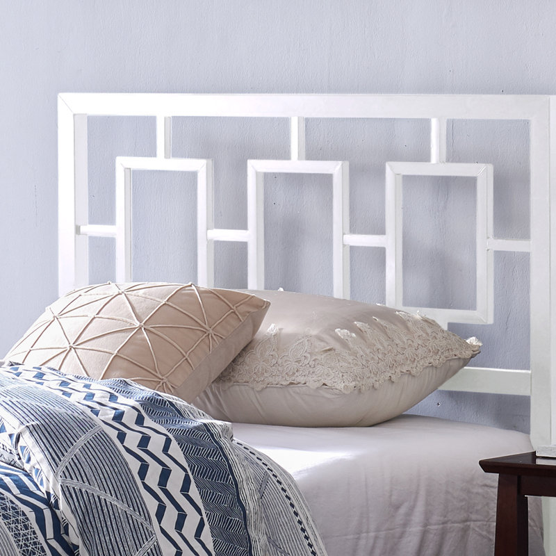Structure de lit Jenson, Blanc, Simple