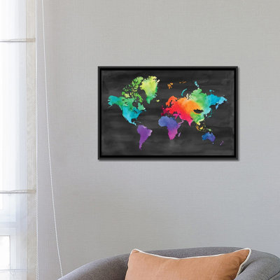 « map of many colors », reproduction sur toile