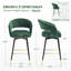 Tabouret de bar rotatif 29,5 po Roellig-1831422215