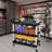 Utility Carts with Wheels Large Size Rolling Cart with Wheels Heavy Duty 600 LBS Food Cart with Lockable Wheels and Hammer-114114736
