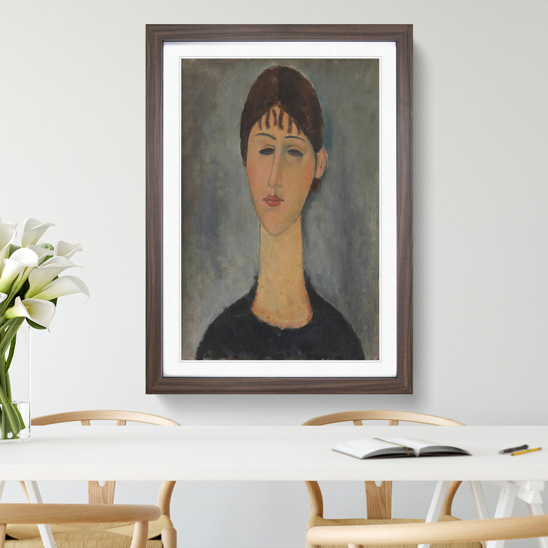 Mme Zborowska by Amedeo Modigliani - Picture Frame Graphic Art