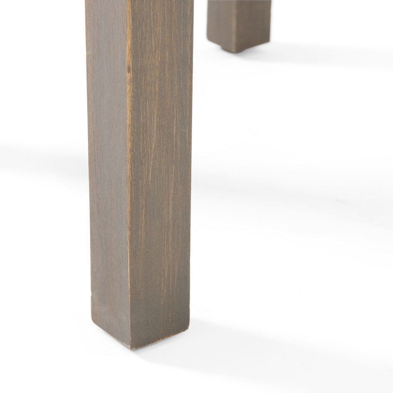 Square Outdoor Side Table with Slat Top