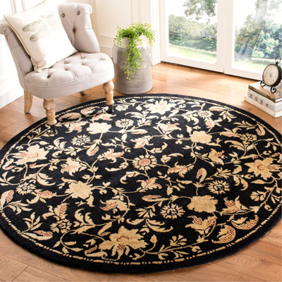Tapis floral en laine touffeté à la main Afra Metro
