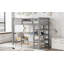Lit mezzanine avec tablettes de rangement et bureau sous le lit-66666206-66666204