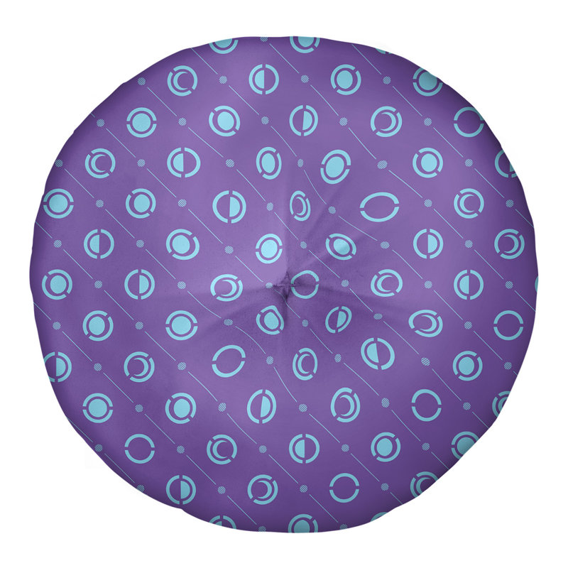 Noira Gothard Geometric Reversible Throw Pillow, 26" x 26", Purple/Teal