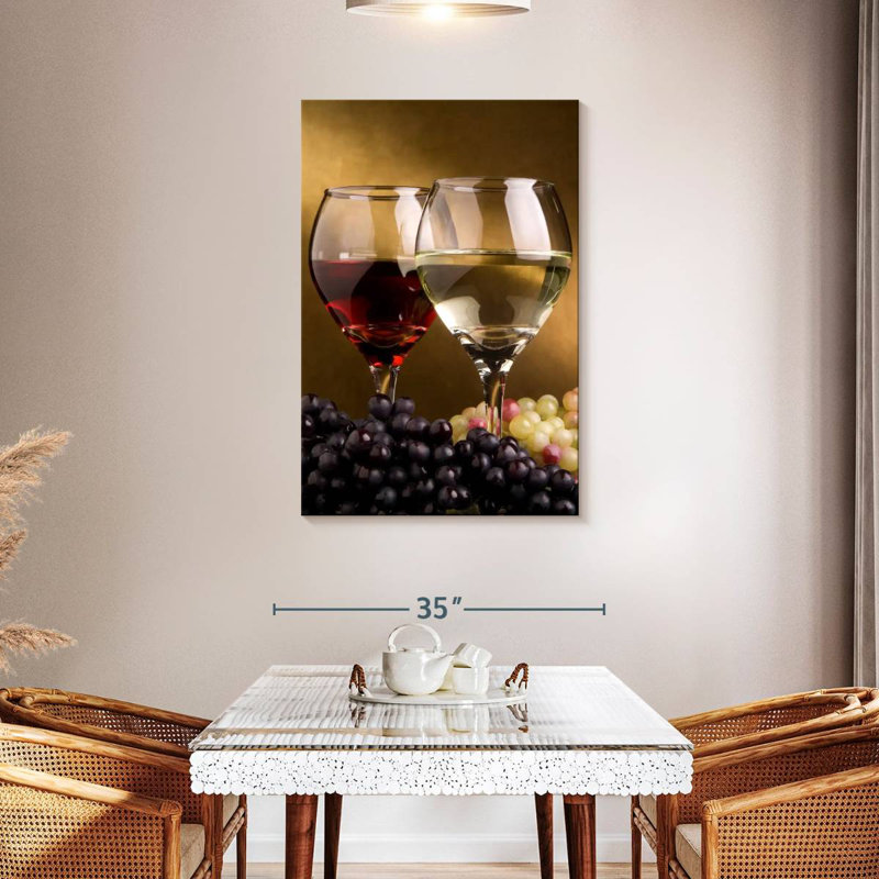 Yarlin Red And White Wine Grapes, 45" H x 30" W