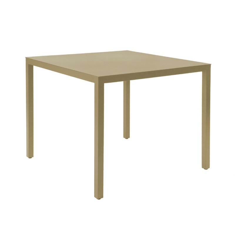 Table de salle à manger Barcino, Beige, H 29,13 po x L 35,43 po x l 35,43 po